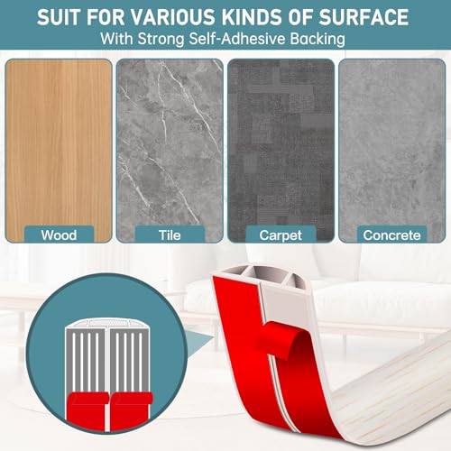 Floor Cord Cover Self Adhesive Cord Hider Floor Extension Cord Covers for Floor Power Cord Protector Cable Management Prevent Cable Trips Cable Cavity 0.47" W x 0.27" H (Beige Wood, 3.3Ft) - color: Beige Wood, size: 1.18" x 3.3'