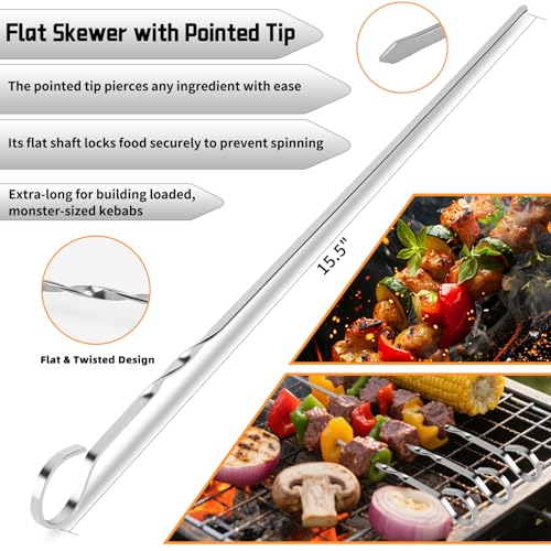 9Pcs Grill Accessories Set, Heavy Duty Stainless Steel BBQ Grill Tools Kit with Storage Bag, Grilling Gifts for Men Dad Him, Professional Barbecue Grill Utensil Set for Outdoor Backyard Camping - color: 9PCS- Extra Thick