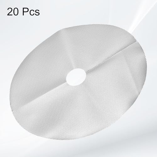 HARFINGTON 20pcs Tree Mulch Ring 10.6 Inch Non-Woven Round Tree Protector Weed Barrier Mat Plant Cover Rings for Weed Grass Control Root Protection, Silver - size: 10.6