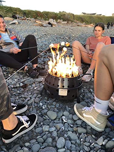 Volcano Fire Pit Burner Ring Kit for Volcano 2 & 3 Grills – 12” Double Steel Burner, 36 Flame Ports, Propane Regulator, 52” Hose & J-Tube | Portable Propane Fire Pit for Camping, Patio & Backyard - style: Fire Pit Burner Ring Kit