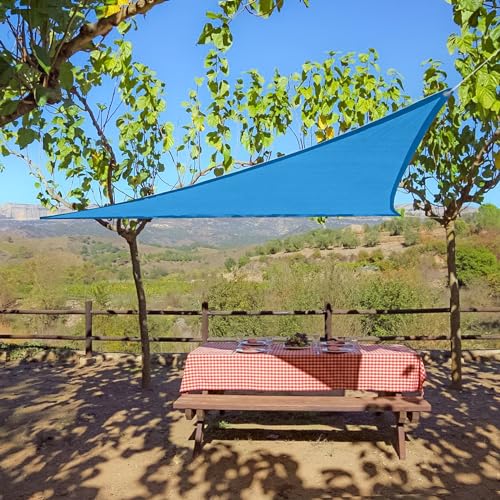 Coolaroo Shade Sail, Triangle Party Sail , (9'10"), Blue (434502) - color: Blue