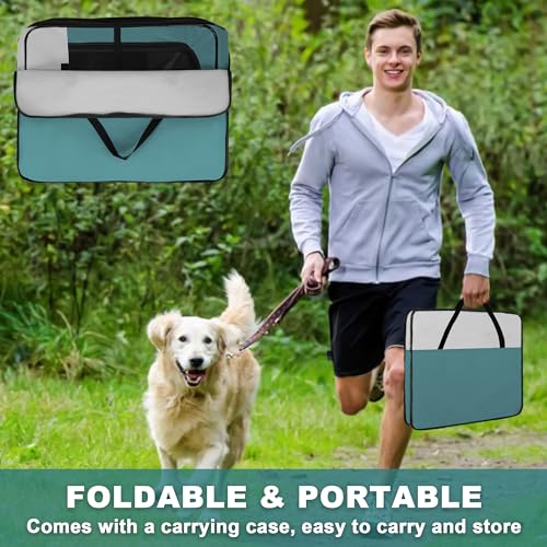 Dog Playpen, Portable Pet Play Pen for Cat, Puppies, Rabbits, Chickens, Foldable Large-Capacity Pet Tent for Indoor/Outdoor Travel Camping Blue - color: Blue, size: Large