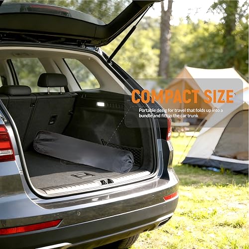 OUTSIDER Folding Camping Table with Carry Bag – Lightweight Aluminum, Roll-Up Portable Table for Camping, Picnics, Beach & Tailgates, Easy Setup & Compact Storage
