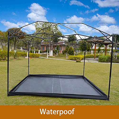 Waterproof Camping Tarp- 9.8 x 9.8ft Tent Footprints 3D Tent Footprint with 4 Ground Stakes & Storage Bag Ground and Floor Sheet Mat Tarps for Picnic Camping Hiking