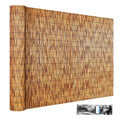 ZNCMRR Reed Fencing Rolls Fencing 4ft High Roll Reed Screen for Balcony Patio Garden Backyard 4FT X 16.4FT Privacy Fence（Brown） - color: 4X16.4 FT Brown, size: 4X16.4 FT