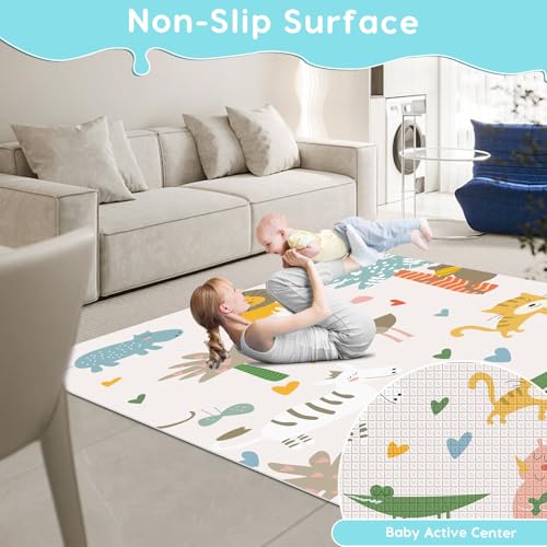 Fshibila 50" ×50" Baby Playpen with Mat, Baby Playard for Babies and Toddlers, Play Pens for Indoor & Outdoor, Sturdy Safety Play Yard with Soft Breathable Mesh, Anti-Fall, Ball x 18, Handle x 2, Grey - color: Grey, size: 50 × 50 Inch + Mat&handle&ball