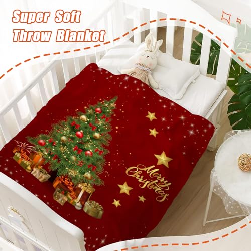 YeeJu Christmas Throw Blanket Baby Small Red Christmas Tree Blanket for Toddler Swaddle Pet Crib Soft Lightweight Fuzzy Plush Fleece Blankets and Throws Xmas Winter Holiday Blanket 30x40 - color: Chrsitmas-26, size: 30"x40"