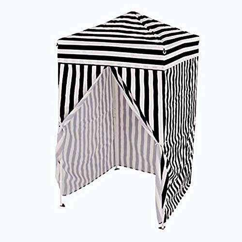Impact 4'x4' Pop up Changing Dressing Room, Black and White - color: Black,White