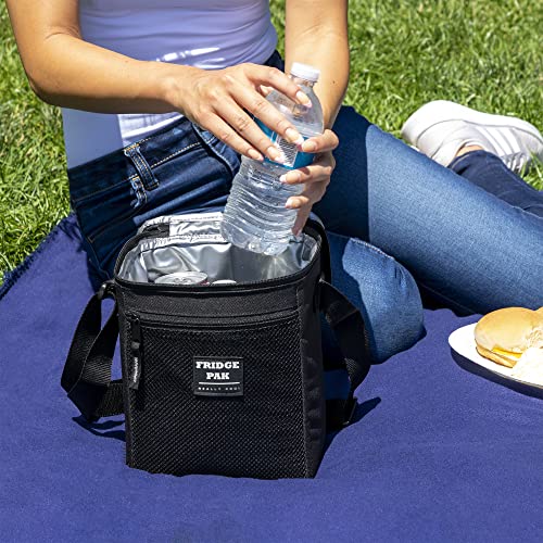 6 Can Cooler Bags Insulated Soft Cooler Lunch Bag for Men, Waterproof Leak Proof Cooler Bags Insulated - color: Charcoal Grey