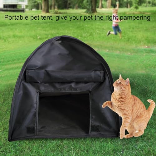 Pet Shade Shelter - Dog Sun Protection Tent, Foldable Cat Tent House | Outdoor Sunproof Pet Canopy, Breathable Shelter Cover for Cats or Small Dogs Relaxing Comfortably Under UV Protection