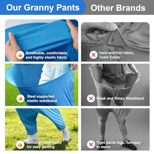 Granny Pants Yard Game, Outdoor Game with Bouncy Ball and Air Pump, Team Relay Family Reunion Party Field Game - size: 4PCS