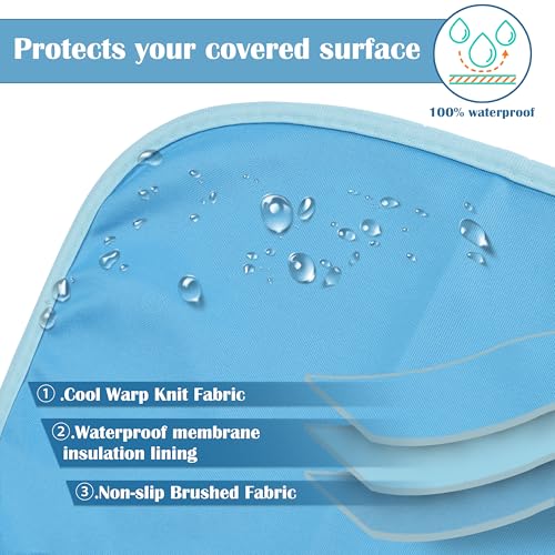 Kritter Planet Small Cooling Pad for Dog, Waterproof Cooling Pet Mat for Summer, Lightweight Cooling Outdoor Mat, Reversible Furniture Cover Couch, 20 x 30 inch, Blue - color: Blue/Blue, size: 30x20 inches