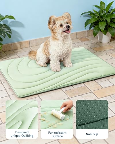 Cooling Mat for Dogs, 59" x 40" Self-Cooling Dog Bed with Arc-Chill Technology 3.0(QMAX>0.5), Non-Slip Washable Pet Cooling Pad for X-Large Dogs, Indoor Outdoor Floor Mat - Green - color: Green, size: X-Large(59" x 40")