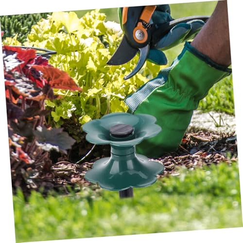 Abaodam 4Pcs Heavy Duty Garden Hose Guide Spikes Durable Hose Stakes for Lawn and Garden Watering Plant Protector for Greenhouse Flower Bed and Patio Use
