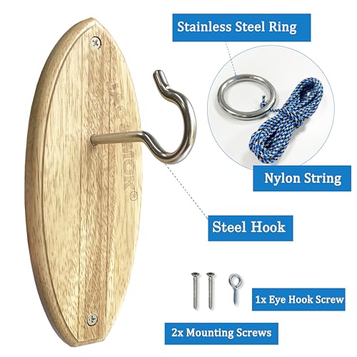 Deluxe Hook and Ring Toss Game, Outdoor Indoor Toss Game Set, Throwing Toys for Family, Party Games - style: Original