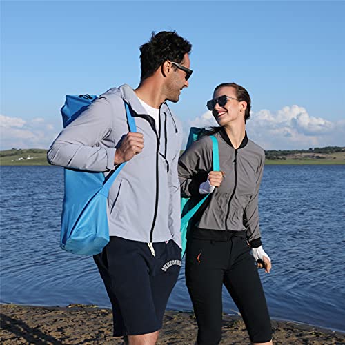 KingCamp Folding Beach Tall Sling Chair Set of 2, Compact Beach Chair with Armrests and Breathable Mesh Back Portable, 2 Set, Blue - color: High Blue 2