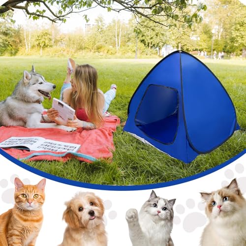 Pet Camping Tent - Foldable Weatherproof Animal House, Compact Outdoor Shade Cabin, Portable Travel Haven | Backyard Garden Lawn Tent for Picnics Patio Outings Trips Companions Relaxation - color: M