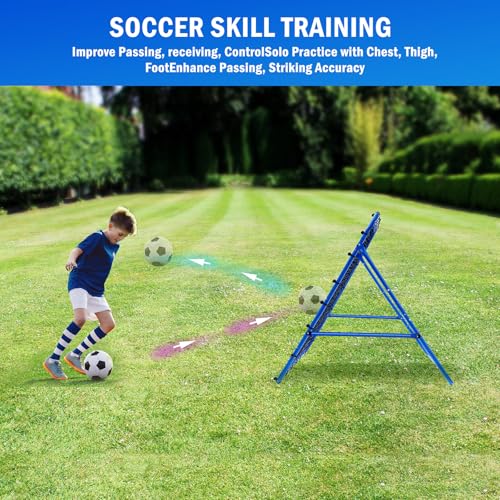 Volleyball Lacrosse Rebound Net Pro, WINTHAI Lacrosse Rebounder for Backyard, 7x4FT/6x4FT/4x4FT Bounce Back Net with Target Strike Zone, Easy Quick Setup, Volleyball Baseball Softball Soccer Training - size: 4ftx4ft