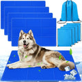 Drydiet 4 Pack Dog Cooling Mat - 47'' X 27'' Solid Gel Self Cooling Mat with Storage Bag Pressure Activated No Refrigeration or Electricity Needed Pet Pad for Dogs & Cats Kennels, Crates, Beds - size: 47'' X 27''