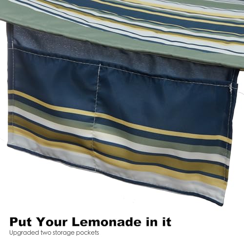 GAFETE Hammock 2 Person Quilted Fabric Hammocks for Outside, Double 12ft Hammocks with Spreader Bar, Large Removable Pillow, Storage Bag, Carabiners, Max 475 lbs Capacity (Olive Green) - color: Olive Green