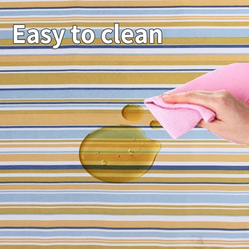 Hi Space Picnic Outdoor Blankets Waterproof Foldable Extra Large Picnic Mat Sandproof Beach Blankets for Grass Lawn Park Camping Family Concert, Blue Striped, 80"x60" - color: Blue-striped
