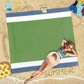 Beach Blanket 78''×81'' Suits 1-5 Adults Waterproof Sandproof Oversized Lightweight Blanket Packable Large Picnic Mat for Beach Travel Camping Picnic Hiking - color: Army Green, size: 78''x81''