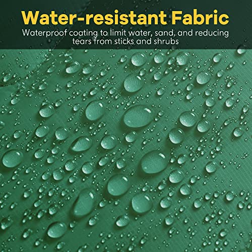 UNIKOME Waterproof Puffy Camping Blanket - Lightweight Packable Outdoor Quilt with Corner Loops, Warm Compact Blanket for Cold Weather Hiking Picnic Stadium Travel, 75"×52", Green - color: 05 Green