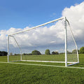 QuickPlay Q-Fold Match Soccer Goal – 30-Second Folding Design for Easy Setup | Portable Net for Backyard | Weatherproof Goal Post for Adults & Kids – [Single Goal] - style: 16 x 7'