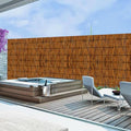 Natural Reed Fencing, 2.6FT X 6.6T Reed Screen Balcony Reed Fence Bamboo Screen Fencing for Outdoor Backyard Patio（Brown） - size: 1 Pack 2.6FT×6.6FT