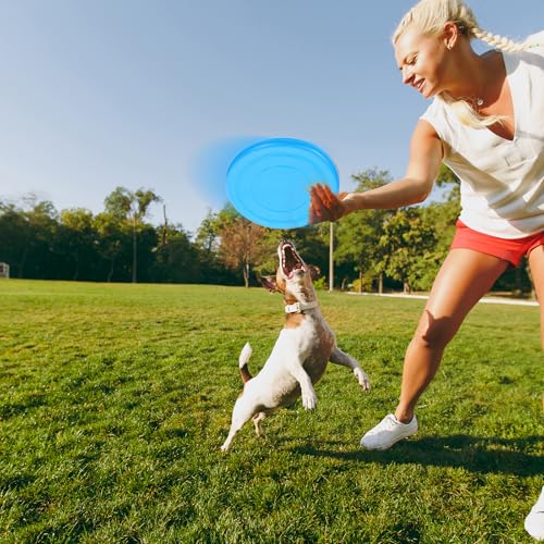 28 Pcs Flying Discs Bulk, Kids Outdoor Game Flying Discs Flying Discs for Kids Soft Rubber Flyer Disk Dog Toys Game Outdoor for Children Adults Sports Favors (7 Colors)