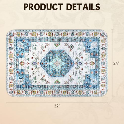 Washable Pee Pads for Dogs, Stylish Absorbent Reusable Training Dog Pads, Non-Slip and Leak-Proof Puppy Pads, Potty Pads for Crates, Whelping, Playpen, Bed and Floors, Blue Medallion 2 Pack 24" x36" - color: Blue Medallion, size: 24" x 36" 2PACK