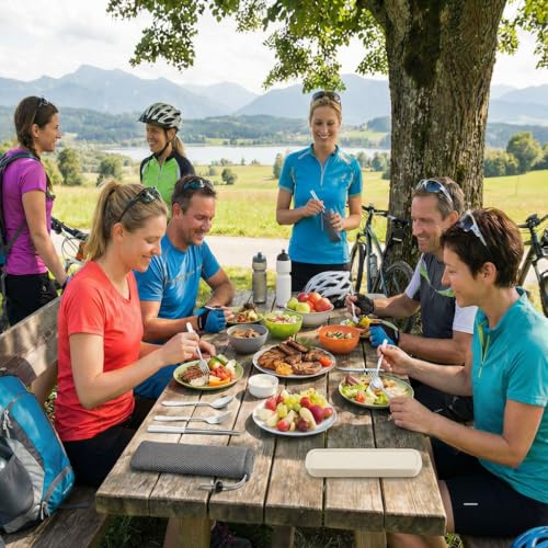 Portable Camping Utensil Set - 18/8 Stainless Steel Travel Silverware with Compact Case - Reusable Knife Fork Spoon Chopsticks Kit for Hiking, Picnic, Backpacking & Outdoor Eating (Silver White) - color: Silver White