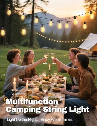 Tenmiro 120FT Solar Outdoor String Lights with Remote and 32+2 LED Shatterproof Bulbs Dimmable & Timing 3 Light Modes Solar Patio String Lights for Cafe, Garden, Deck, Outside Wedding Last for 10+Hrs - size: Solar 120FT