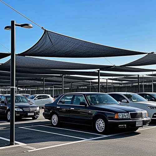 winemana 50% Black Shade Cloth, 3.3 x 10 FT Garden Mesh Tarp for Plants Heat Protection with Grommets, Sunshade Plant Cover for Greenhouse, Barns Kennel, Outdoor Netting Screens for Patio & Porch - size: 3.3 FT x 10 FT, style: 50%