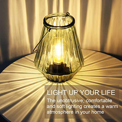 Battery Operated Lamp Hanging,Cordless LED Table Lamp with Timer, Decorative Lantern Lights Outdoor Indoor Decor for Patio/Home/Hallway/Deck/Spareroom/Bedroom/Tabletop/Fireplace/Vintage Style (LGreen) - color: Light Green