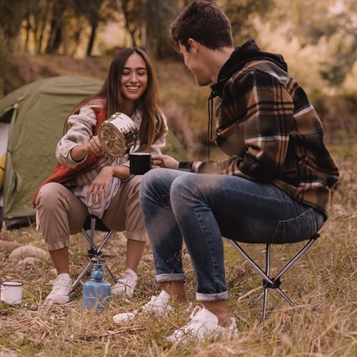 REDCAMP Ultralight Camping Stool with Retractable Legs, Portable 3 Legged Tripod Camping Stools for Adults Fishing Backpacking Hunting, Black - color: Black, style: Ultralight