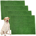 Roowest 4 Pcs Dog Grass Pee Pads for Dogs 18'' x 23'' Artificial Washable Fake Heavy Absorbency Grass Pad for Puppy Non Slip Rug Replacement Turf for Potty Training Outdoor Indoor