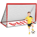 KTRIO 6x4 ft Soccer Goal for Backyard, Portable Soccer Net, Large Foldable Soccer Goals with Carry Bag for Kids Youth Teens Sports - style: Basic