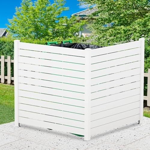 Kozyard Ground Mounting Kit for 2-Panel Privacy Screens – Perfect for Securing to Concrete – Helps Hide Clutter and Keep Your Outdoor Space Neat – Fits Both White & Black Panels - color: Accessory for 2Panels