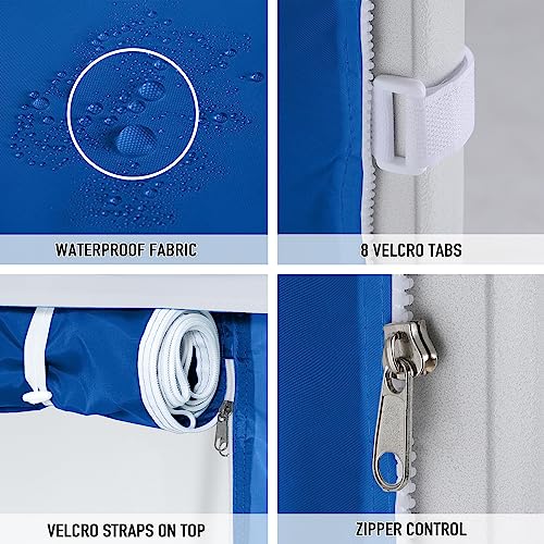 COOSHADE Instant Canopy SunWall 8x8 Canopy SideWall for Pop up Canopy Tent, 1 Pack Door Wall Only, Blue - color: Blue, size: 8x8-Door Wall