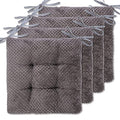 WONDER MIRACLE 4 in 1 Pack Chair Pads | Seat Cushion，Machine Wash & Dryer Friendly (F&F 16"×16", Eagle Grey) - color: Eagle Grey, style: F&F 16"×16"
