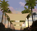 Amgo Custom Size 6' x 15' Beige Rectangle Square Sun Shade Sail UPF50+ AGTAPS10, Order to Make Canopy Awning, 95% UV Blockage, Water & Air Permeable, Commercial and Residential (We Customize) - color: Beige, size: 6' X 15' Custom Size