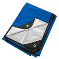 Arcturus All-Weather Outdoor Survival Blanket, Thermal Emergency Blanket, Reflective Heat Tarp with Grommets, Lightweight for Camping, Backpacking, Hiking & Emergency Car Kits, Blue, 60x82in - color: Blue