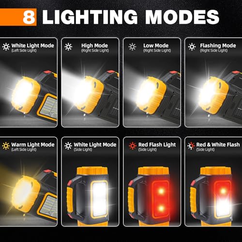 Solar Powered Flashlight Rechargeable, 8 Light Modes 2000mAh Battery 3000 Lumens USB LED Handheld Flashlights, Multi-Function Flashlight for Emergency Spotlight Camping Lantern Hiking (BLUE) 1PC - color: Blue