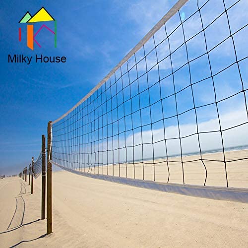 Volleyball Nets, Professional Volleyball Net, Portable Volleyball Replacement Net for Backyard Schoolyard Sports Beach Swimming Pool, Indoor/Outdoor Volleyball Net Set, 32FTX3FT, Poles Not Included