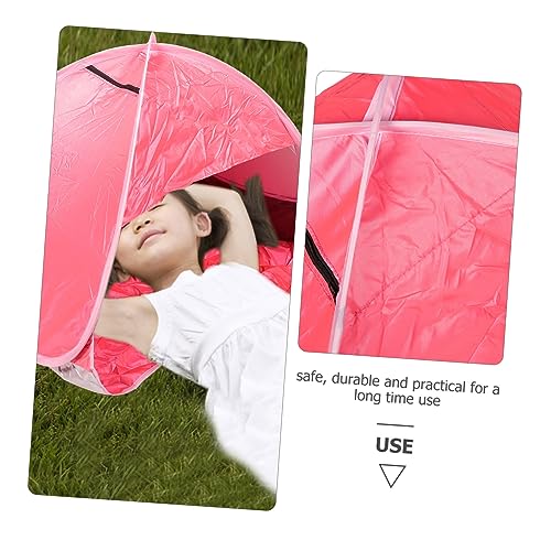 Happyyami Instant Sun Shade Canopy Beach Tent Pet Tent Portable Hiking Tent Fast Sunshade Shelter Head Sun Shade Automatic Camping Tent Baby Play Pool Tent Travel Galvanized Iron Mini Laptop