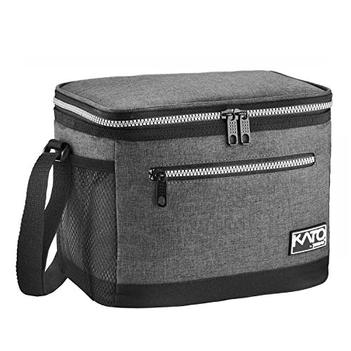 Tirrinia Insulated Lunch Box for Men/Women, Leakproof Lunch Bag for School Work, Large Lunch Tote Kids Boys Girls Student Back to School, Soft Cooler Office Picnic Beach Camping for Adults,Dark Grey - color: Ash Charcoal, size: Medium -7.8L