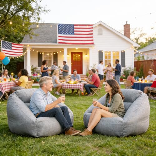 Inflatable Sofa Chair Portable Air Couch Camping Lounger with Air Pump for Home Outdoor Camping Travel (Grey) - color: Grey