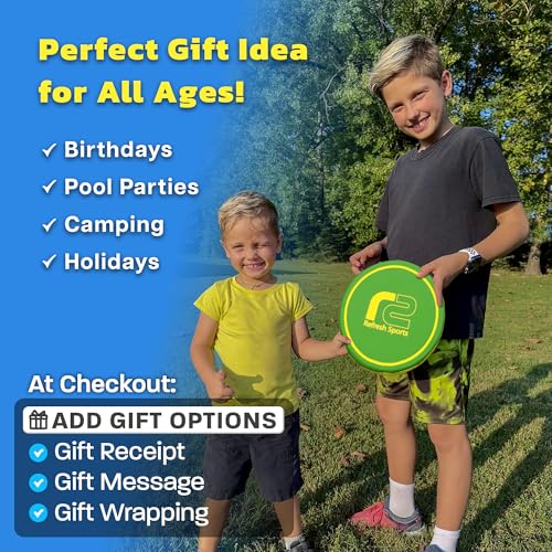 Soft Flying Disc – Fun Outdoor Toy for Kids, Teens & Adults – Easy to Catch - Fun Summer Gifts for Kids - Pool & Beach Games – Holiday Present Summer Gift for Boys & Girls Ages 3 4 5 6–12+ - color: Green