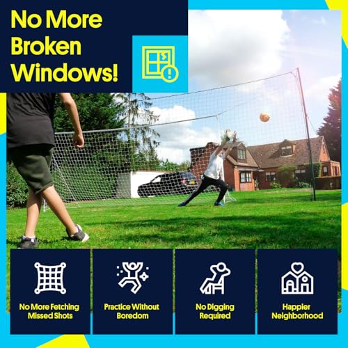 Open Goaaal 3-in-1 Soccer Training Rebounder - Soccer Goal for Volley, Passing, Training - Outdoor Sports, Backyard Games - size: Large